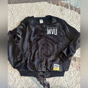 Victoria’s Secret PINK! West Virginia Mountaineers Button-Up Bomber Sport Jacket